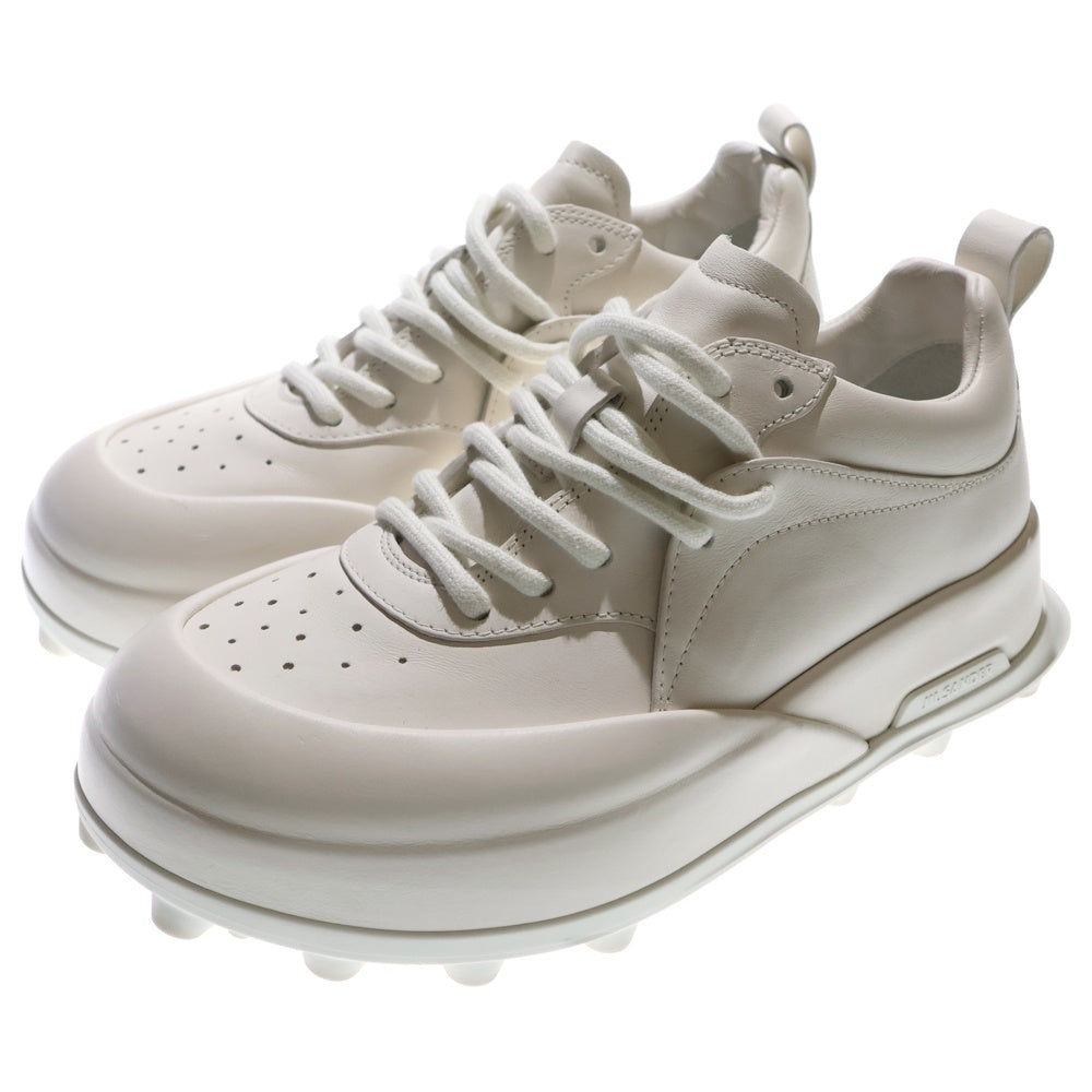 JIL SANDER(ジルサンダー) ORB オーブ レザーローカットスニーカー ホワイト