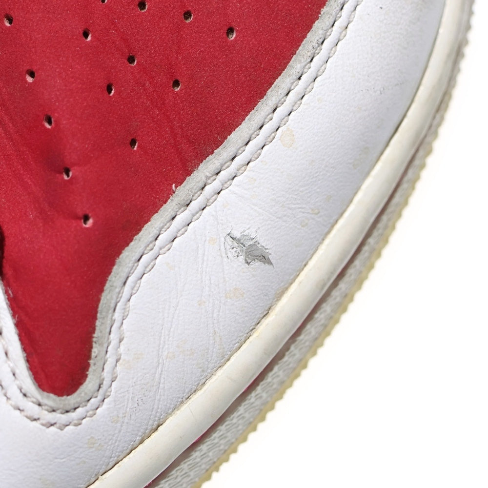NIKE(ナイキ) AIR JORDAN 1 RETRO HIGH OG CARMINE 555088-123 エアジョーダン1 レトロ ハイカットスニーカー ホワイト/レッド US8.5/26.5cm