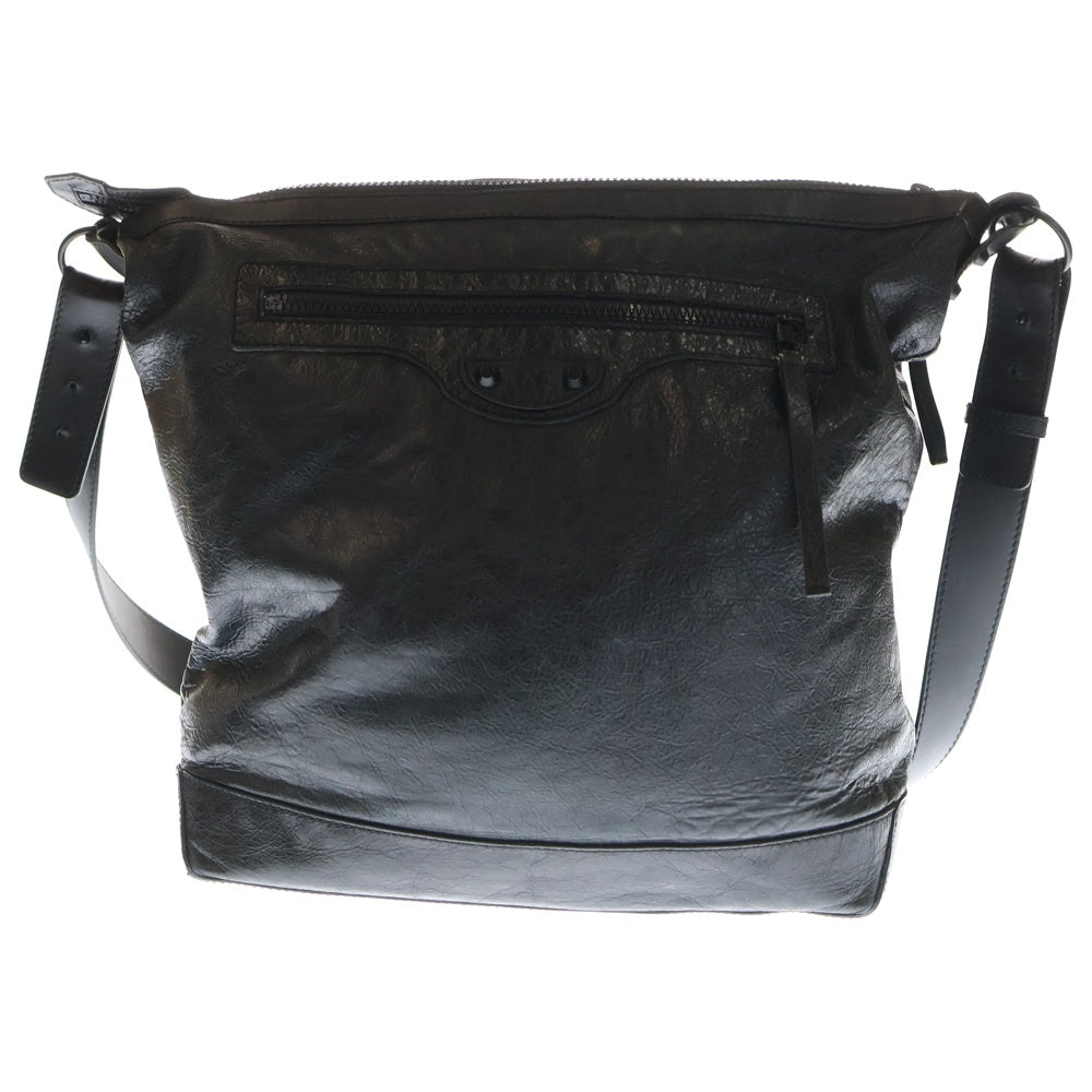 BALENCIAGA(バレンシアガ) THE DAY leather shoulder bag ザ デイ レザーショルダーバッグ ブラック 272409