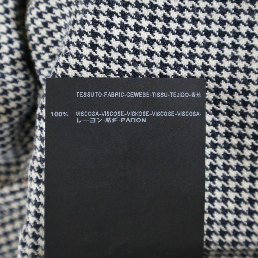 SAINT LAURENT PARIS(サンローランパリ) 千鳥格子 長袖シャツ 340855 ブラック/ホワイト