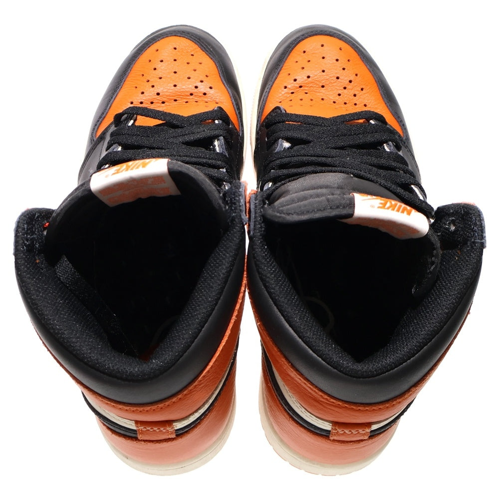 NIKE(ナイキ) AIR JORDAN 1 RETRO HIGH OG SHATTERED BACKBOARD エアジョーダン 1 レトロ シャッタードバックボード ハイカットスニーカー US9/27cm DZ5485-008