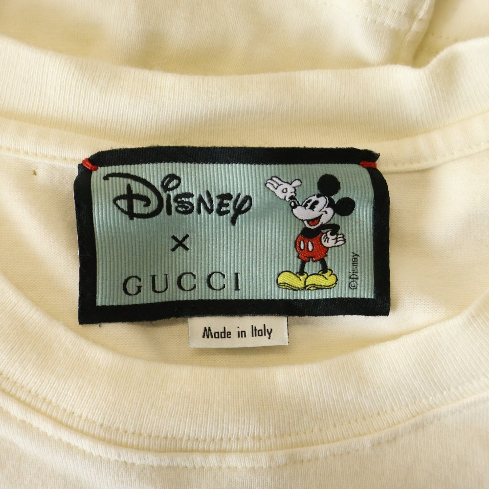 GUCCI(グッチ) × Disney Mickey Mouse 半袖Tシャツ カットソー ホワイト 565806 XJB66