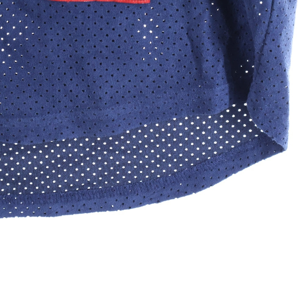 SUPREME(シュプリーム) 24SS Ultrasuede Mesh Beseball Jersey ウルトラ スエード メッシュ ベースボールシャツ ネイビー