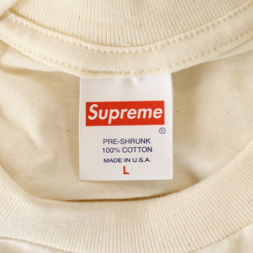 SUPREME(シュプリーム) 22SS Handstyle Tee ハンドスタイル プリント クルーネック 半袖Tシャツ カットソー ナチュラル