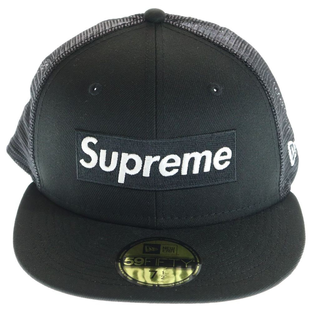 SUPREME(シュプリーム) 23SS × NEW ERA Box Logo Mesh ニューエラ ボックスロゴ メッシュキャップ ブラック