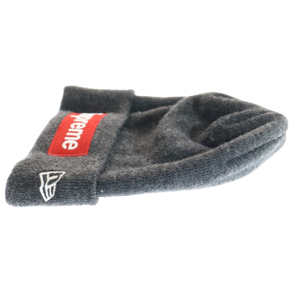 SUPREME(シュプリーム) 21AW × NEW ERA Box Logo Beanie ニューエラ ボックスロゴ ニットビーニー グレー