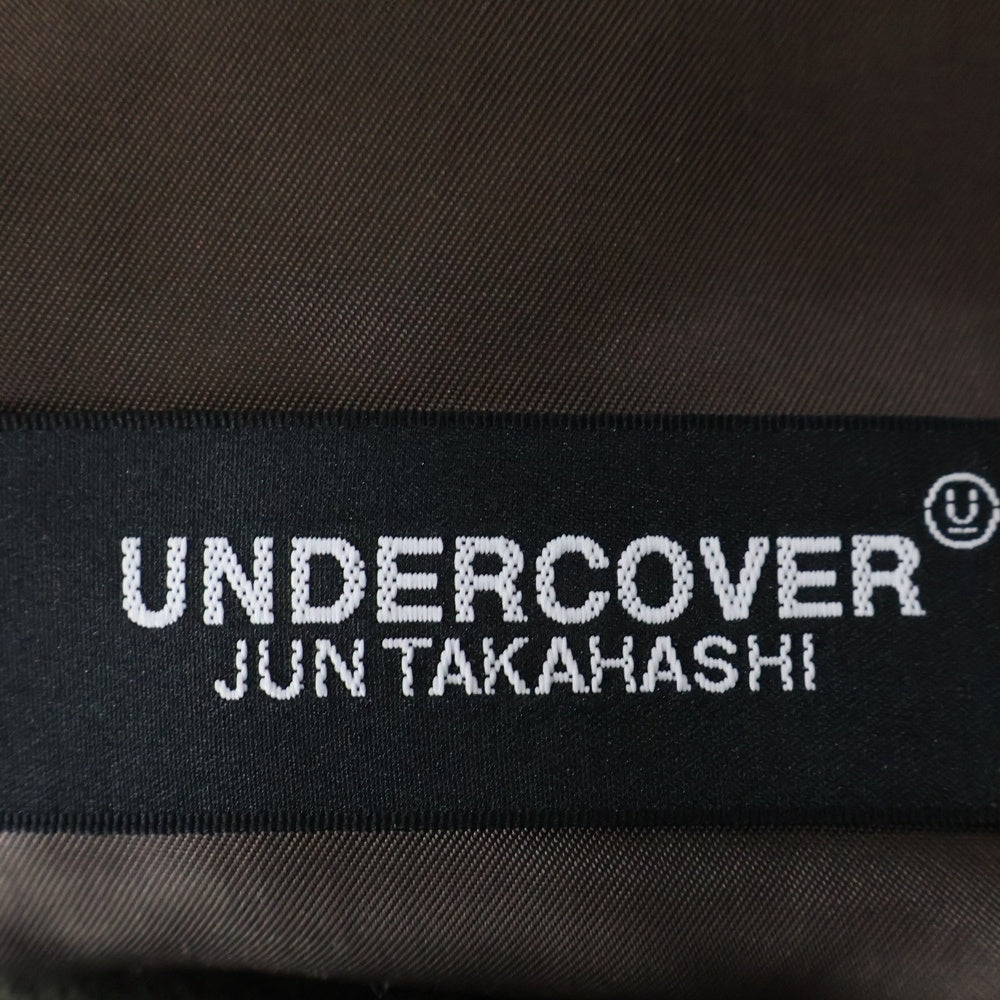 UNDERCOVER(アンダーカバー) 23AW シェットランドウール ZIPデザインセットアップ テーラードジャケット ノータックスラックスパンツ カーキ UC2C4104-1 UC2C4504-1