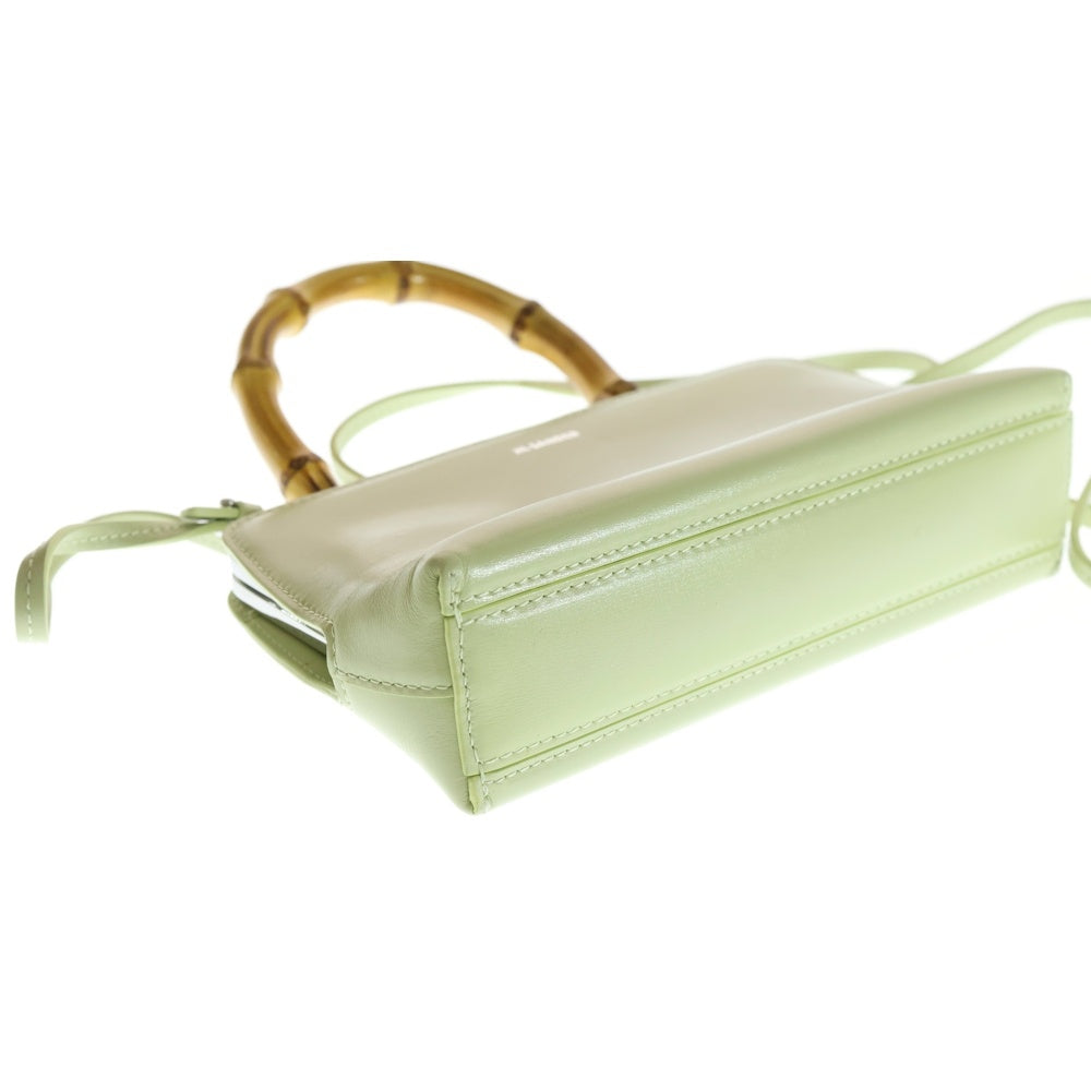 JIL SANDER(ジルサンダー) GOJI MINI BAMBOO がま口 ミニバンブー ハンドバッグ ショルダーバッグ グリーン J07WD0029