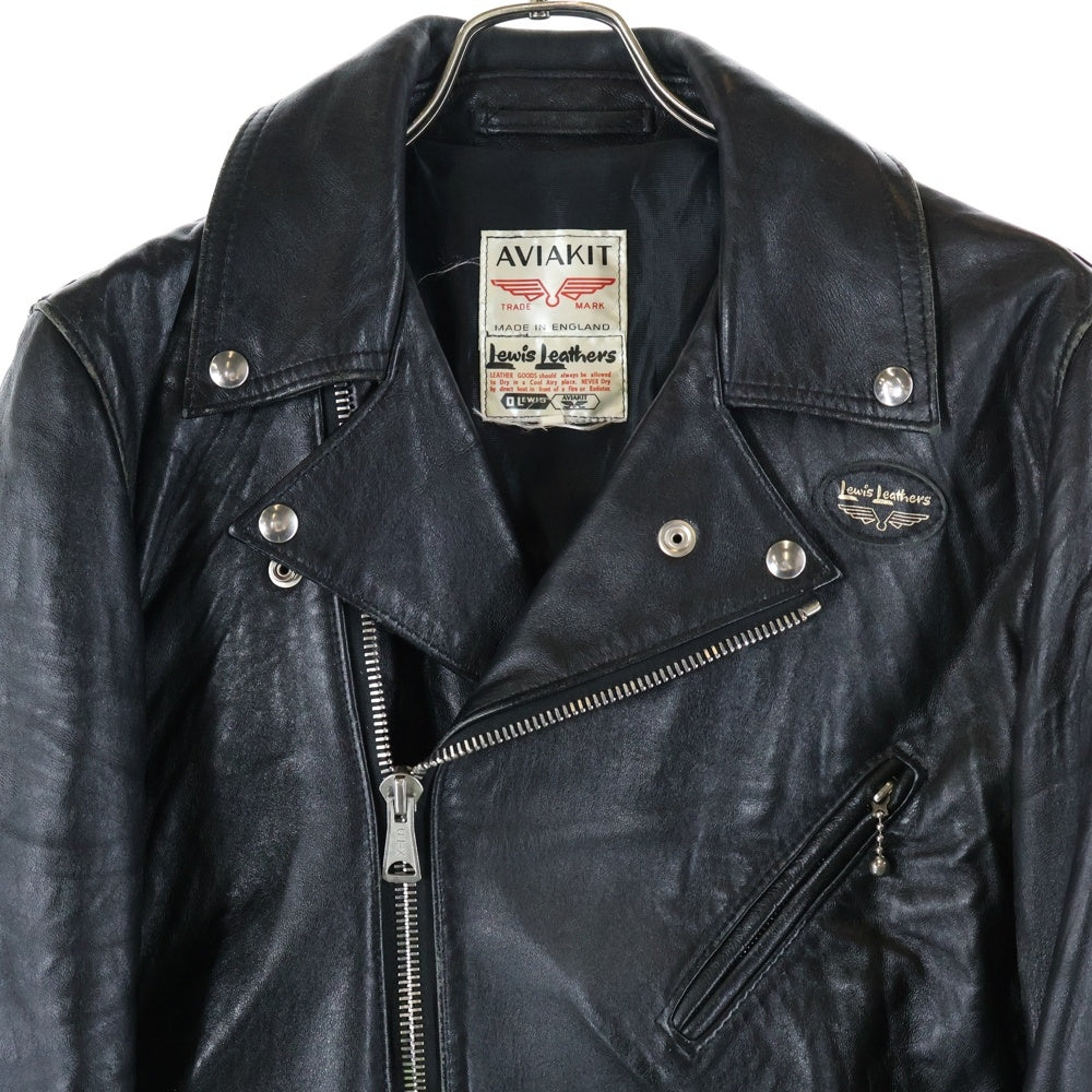 Lewis Leathers(ルイスレザー) CYCLONE TIGHT FIT サイクロン レギュラーフィット シープスキン ダブルライダース レザージャケット ブラック