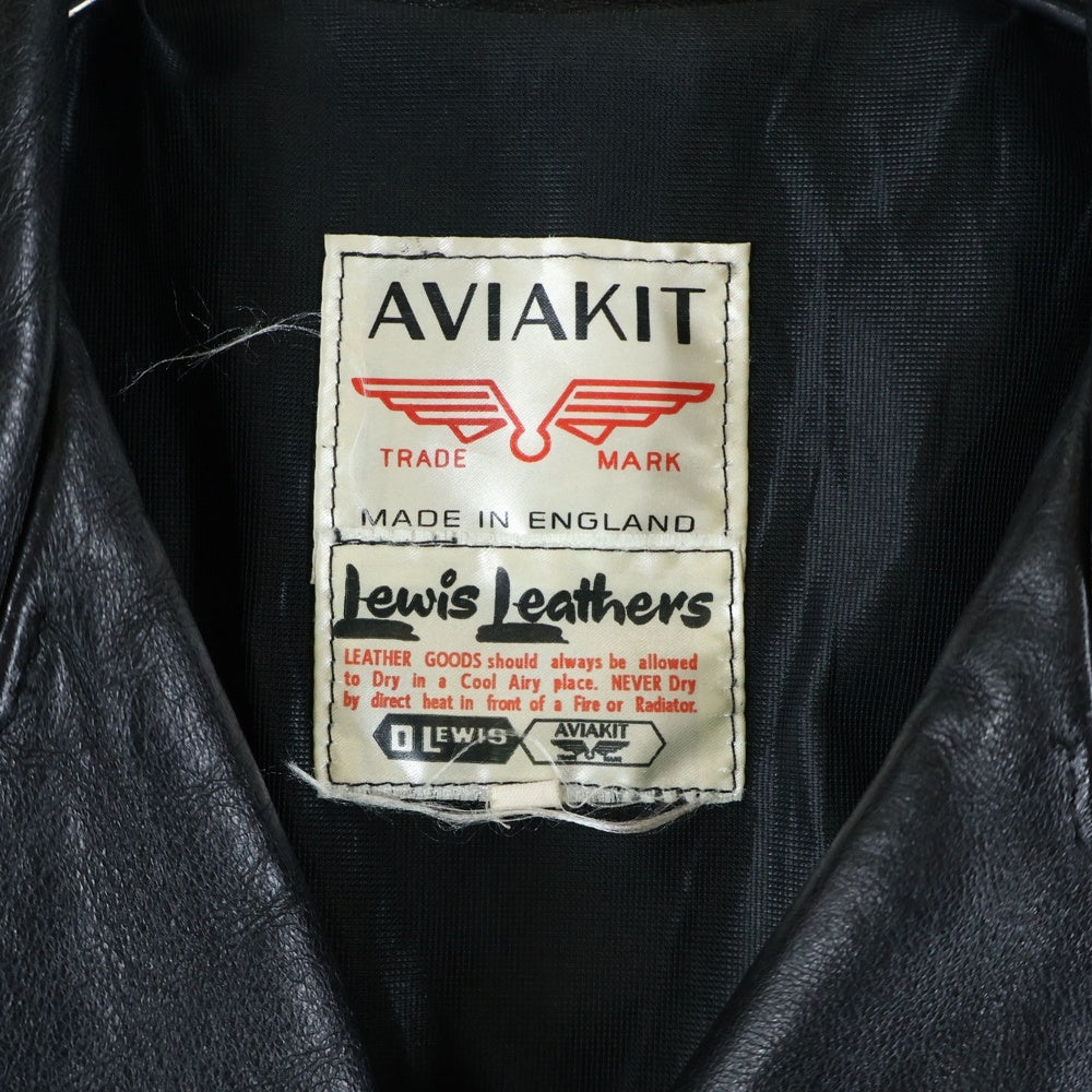 Lewis Leathers(ルイスレザー) CYCLONE TIGHT FIT サイクロン レギュラーフィット シープスキン ダブルライダース レザージャケット ブラック