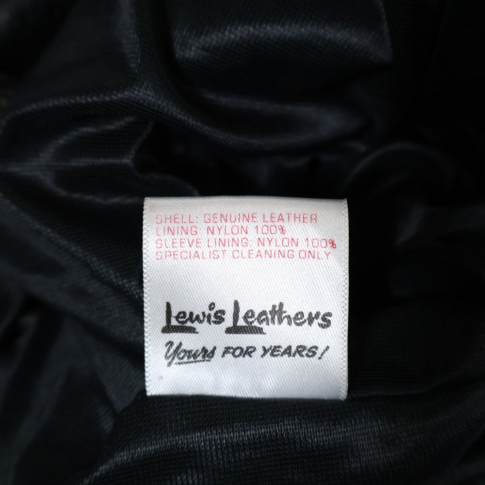 Lewis Leathers(ルイスレザー) CYCLONE TIGHT FIT サイクロン レギュラーフィット シープスキン ダブルライダース レザージャケット ブラック