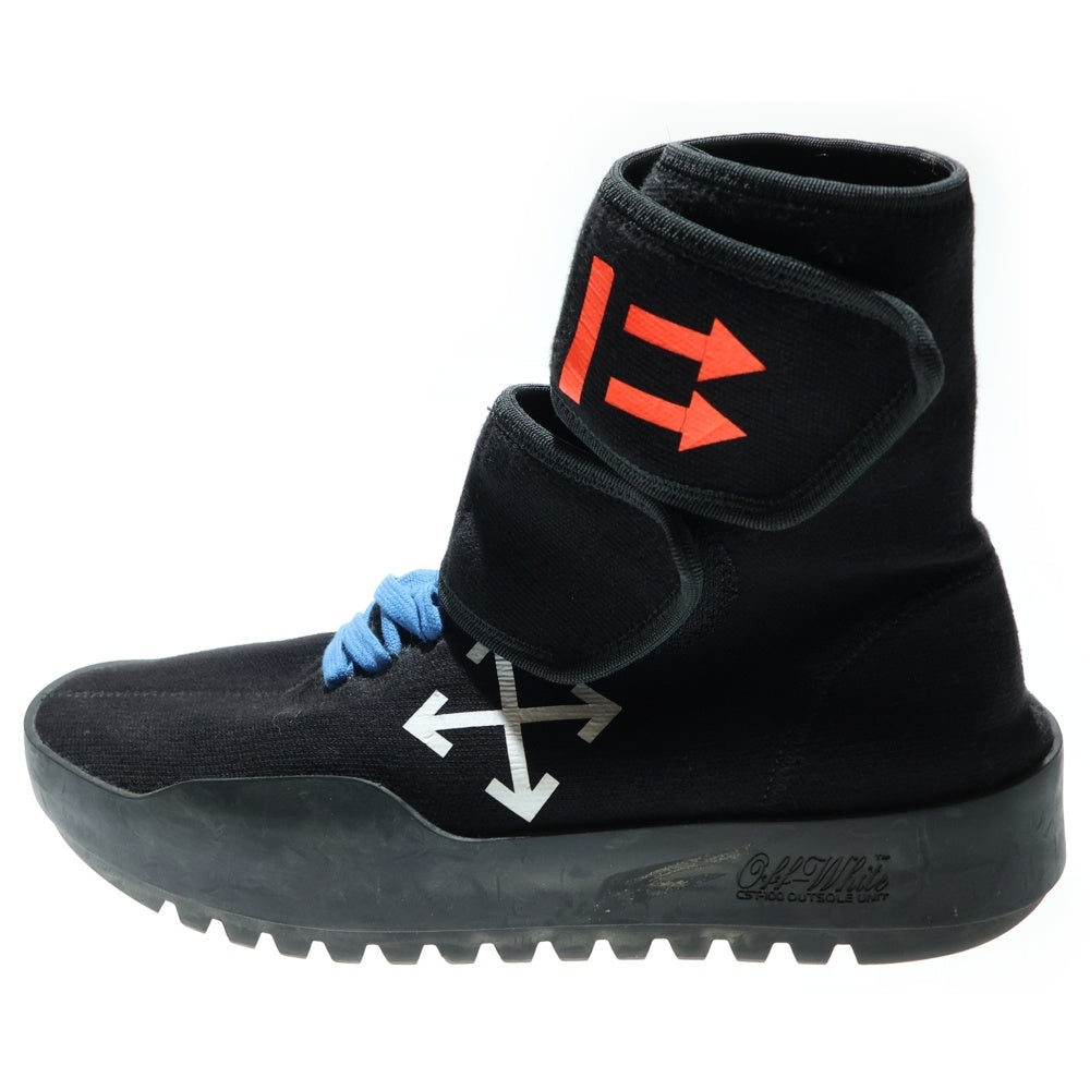 OFF-WHITE(オフホワイト) Moto Wrap モトラップ ハイカットスニーカー ブラック