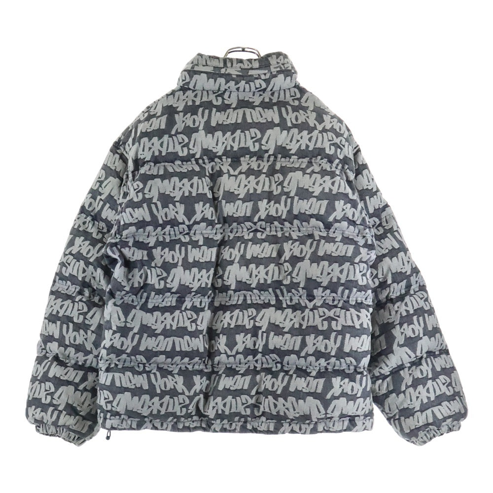 SUPREME(シュプリーム) 22SS Fat Tip Jacquard Denim Puffer Jacket ファット ティップ ジャカード デニム パファー ジャケット ブラック