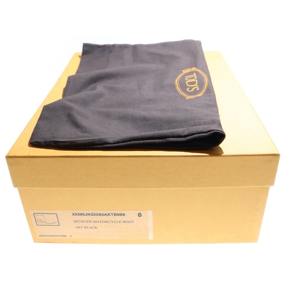 TOD'S(トッズ) サイドジップ レザー ショートブーツ ブラック