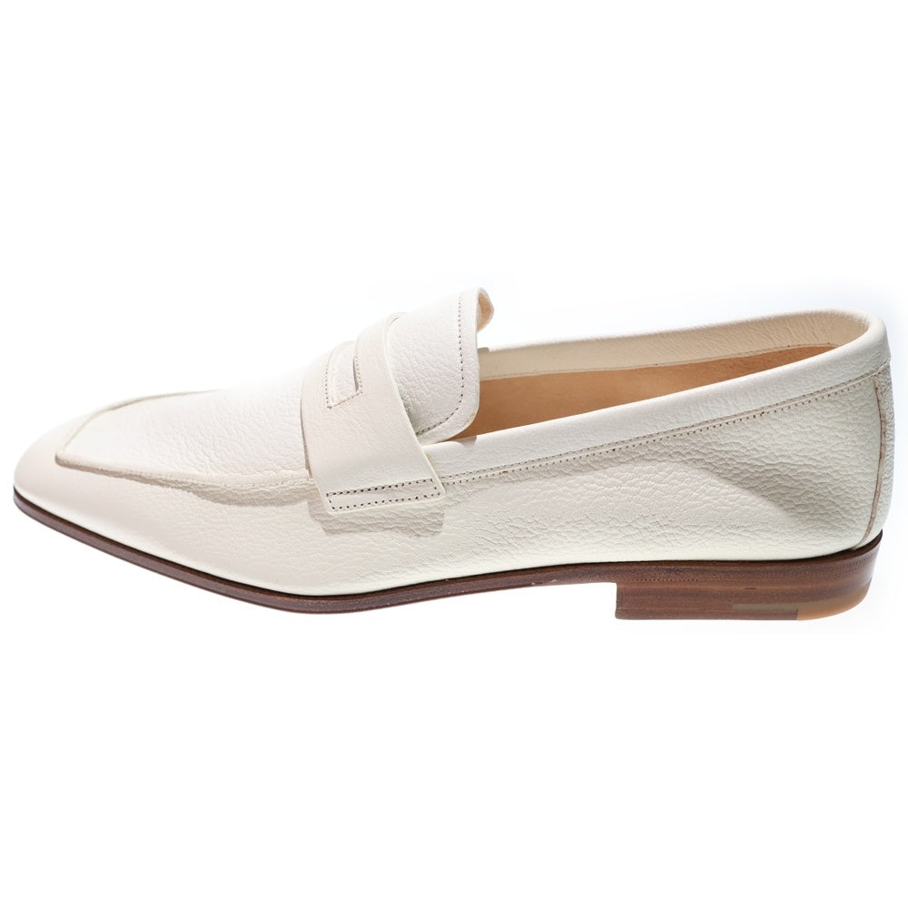 PRADA(プラダ) ウッドソール レザーローファー ローカットシューズ ホワイト