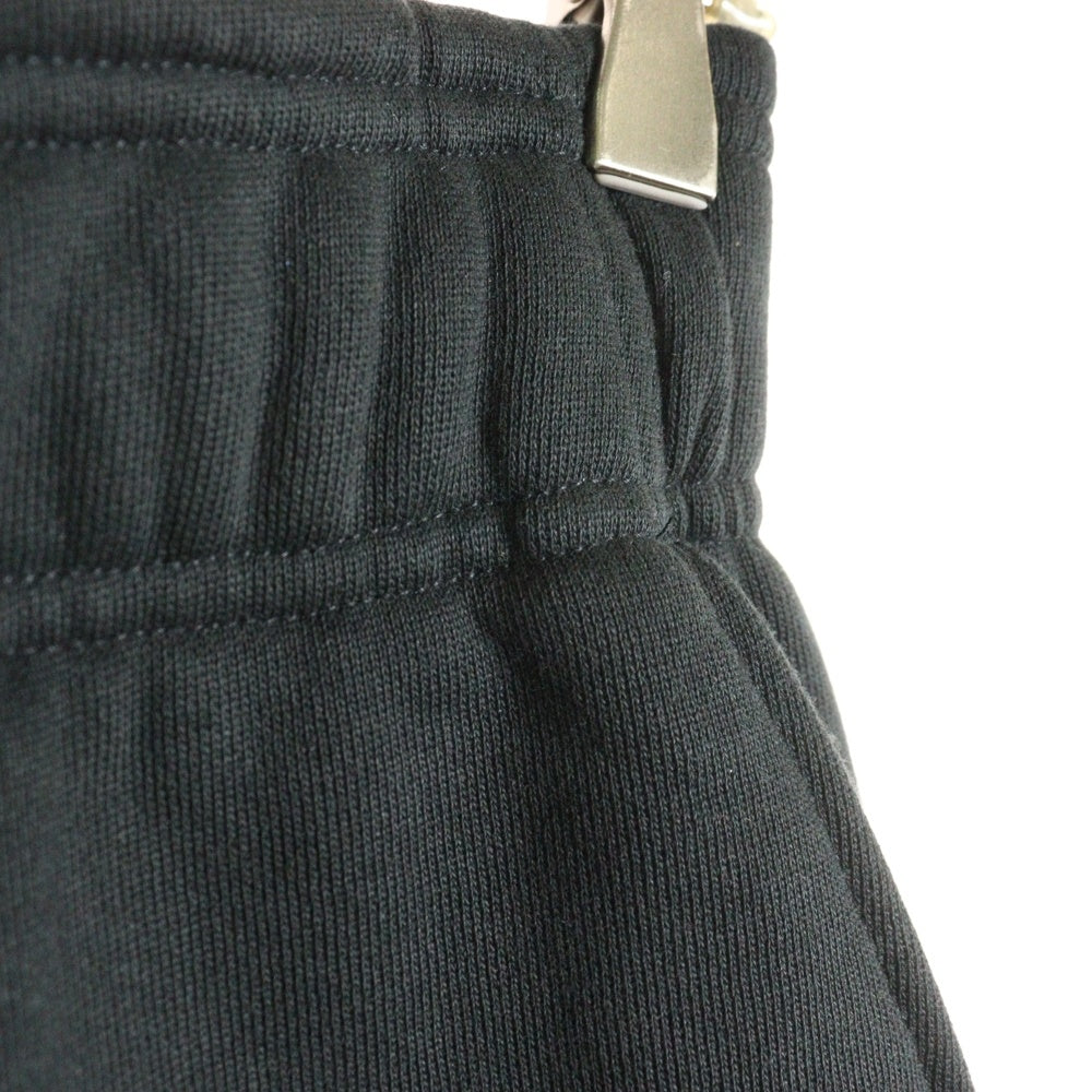 entire studios(エンタイア スタジオ) SWEATPANT カットオフ ワイド スウェットパンツ ブラック ES2489