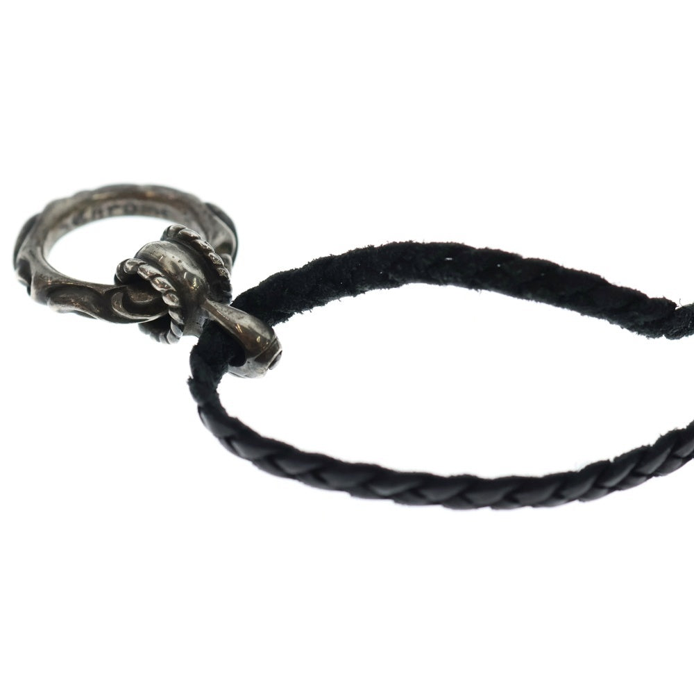 CHROME HEARTS(クロムハーツ) EWLP SCRL アイウェアループ スクロールバンドレザーブレイドネックレス
