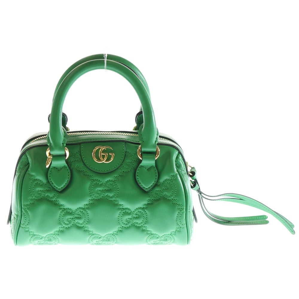 GUCCI(グッチ) GGマトラッセ 2WAY ハンドバッグ ショルダーバッグ グリーン 702251 520981