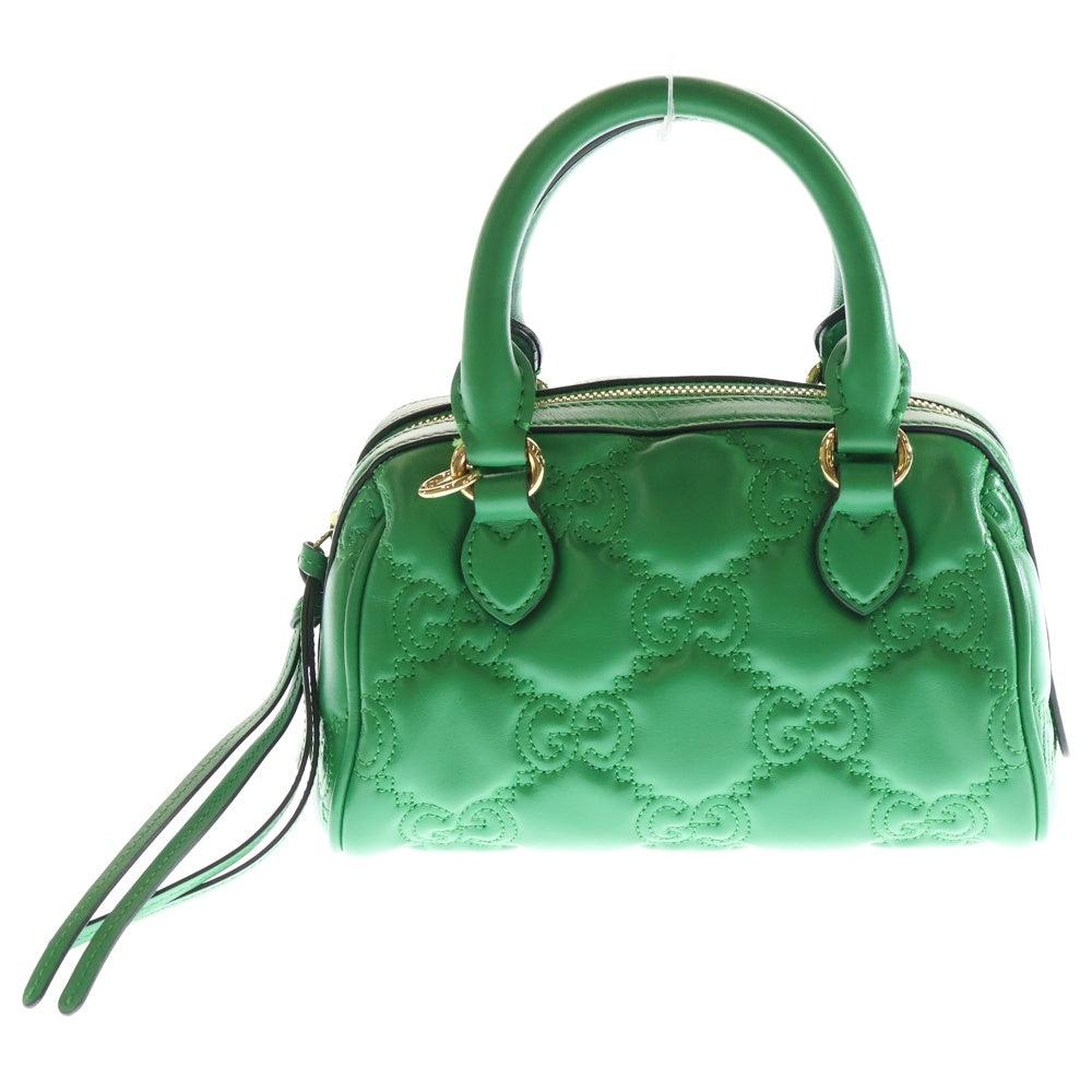 GUCCI(グッチ) GGマトラッセ 2WAY ハンドバッグ ショルダーバッグ グリーン 702251 520981