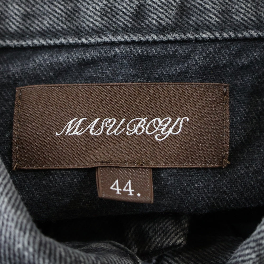 MASU(エムエーエスユー) MB DENIM JACKET USE ウォッシュ加工 デニムジャケット ブラック B25F9BL002