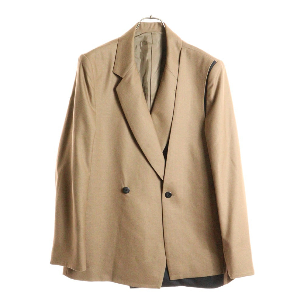 NO BRAND(ノーブランド) ETHOSENS エトセンス Layer Jacket レイヤードジャケット テーラードジャケット ブラウン 2E225-41