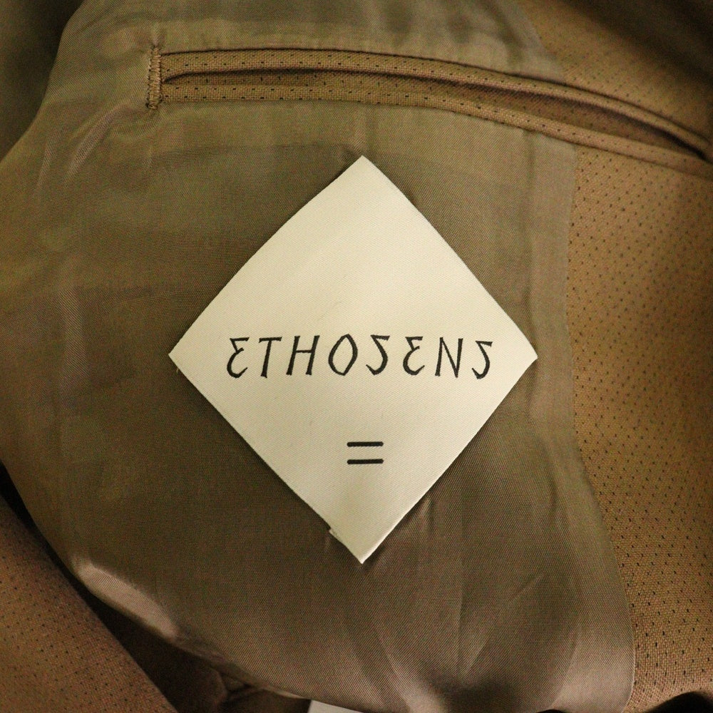 NO BRAND(ノーブランド) ETHOSENS エトセンス Layer Jacket レイヤードジャケット テーラードジャケット ブラウン 2E225-41