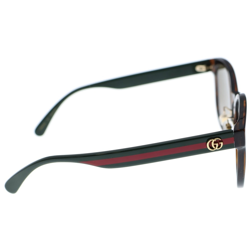 GUCCI(グッチ) シェリーライン ランドフレーム サングラス アイウェア ブラウン GG0854SK