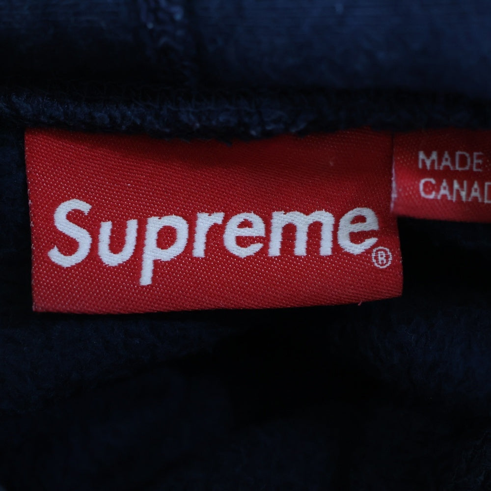 SUPREME(シュプリーム) 19SS The Most Hooded Sweatshirts ロゴ刺繍 プルオーバーパーカー イエロー/ネイビー