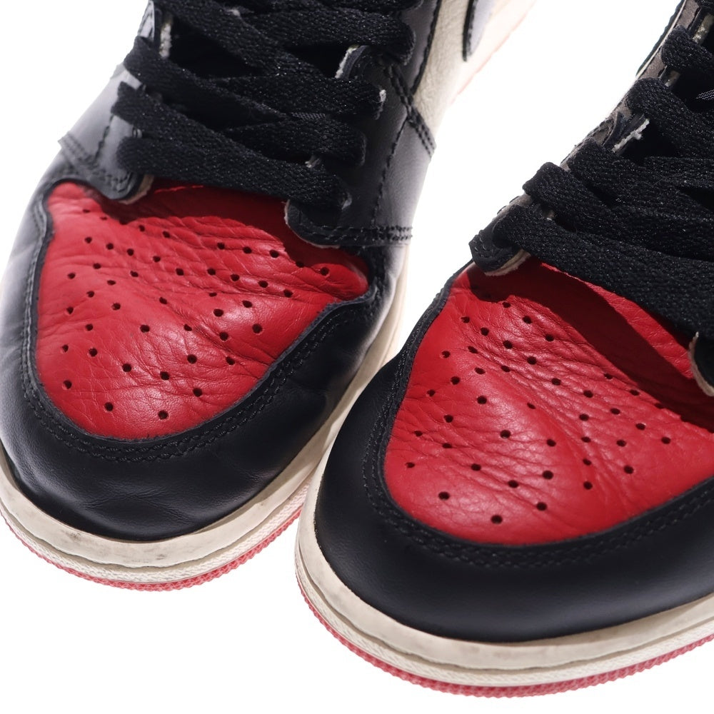NIKE(ナイキ) Air Jordan 1 Retro High OG エアジョーダン1レトロ ハイ ハイカットスニーカー レッド/ブラック 55088-610