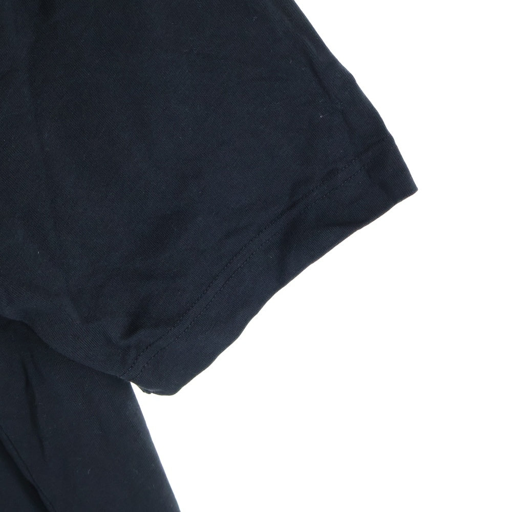 MAISON KITSUNE(メゾンキツネ) ロゴ刺繍 半袖Tシャツ カットソー ブラック OM00122KJ0119