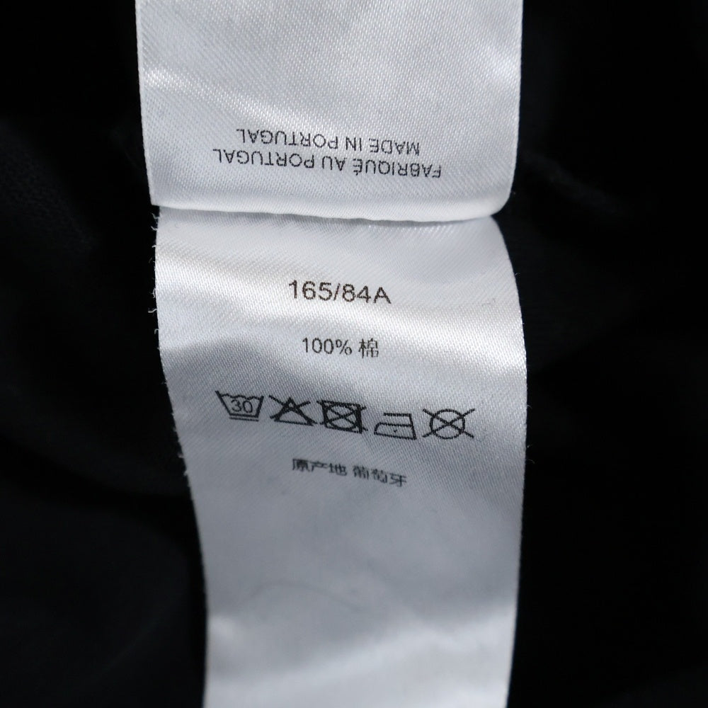 MAISON KITSUNE(メゾンキツネ) ロゴ刺繍 半袖Tシャツ カットソー ブラック OM00122KJ0119