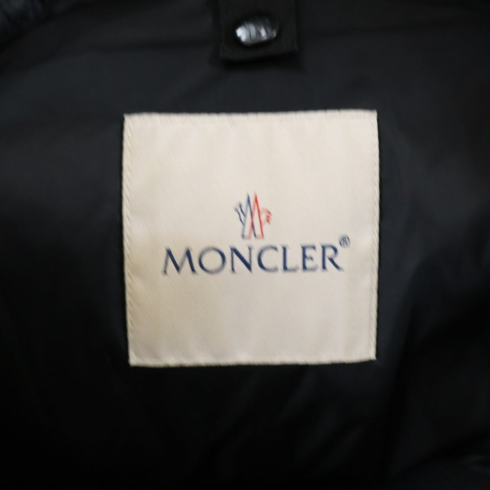 MONCLER(モンクレール) ×fragment design BLAIN GIUBBOTTO ×フラグメントデザイン バックロゴ パファーダウンジャケット ブラック F209U1B50510