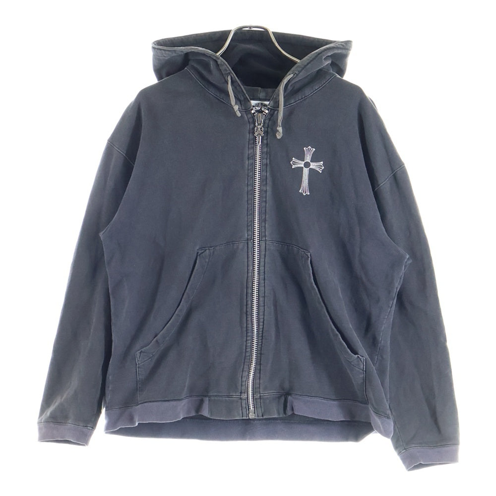 CHROME HEARTS(クロムハーツ) OLD T BAR DAGGER ZIP HOODIE Tバー ダガージップ パーカー ブラック
