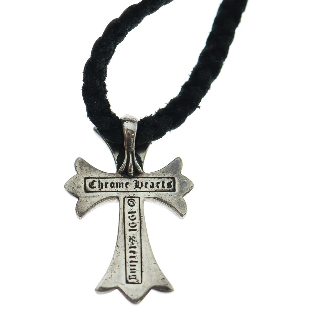 CHROME HEARTS(クロムハーツ) CH CRS SMLスモールCHクロス BC ボロチップブレイド ネックレス シルバー BCA220