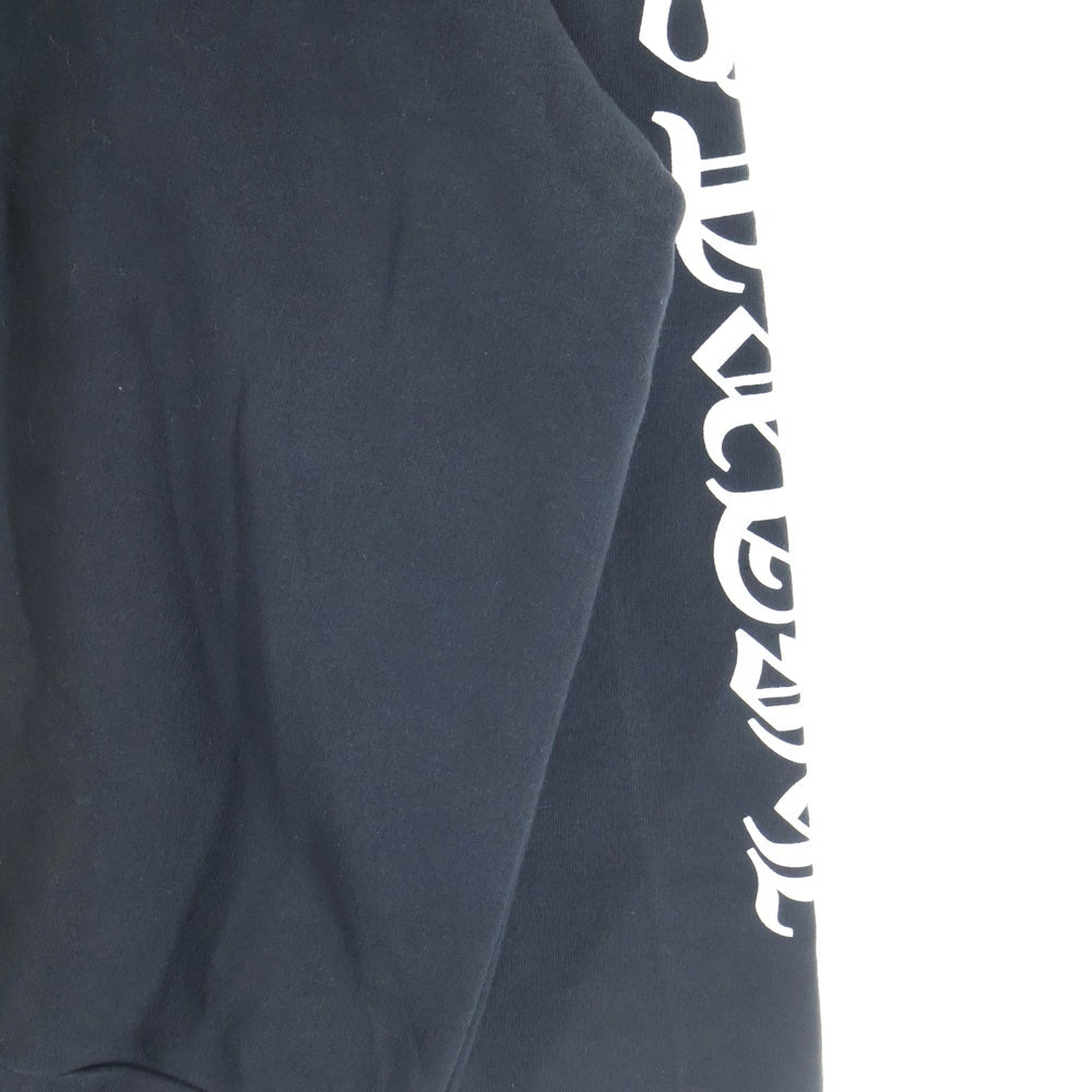 CHROME HEARTS(クロムハーツ) SWTSHRT PLVR ネックロゴプリント クルーネックスウェットトレーナー ブラック