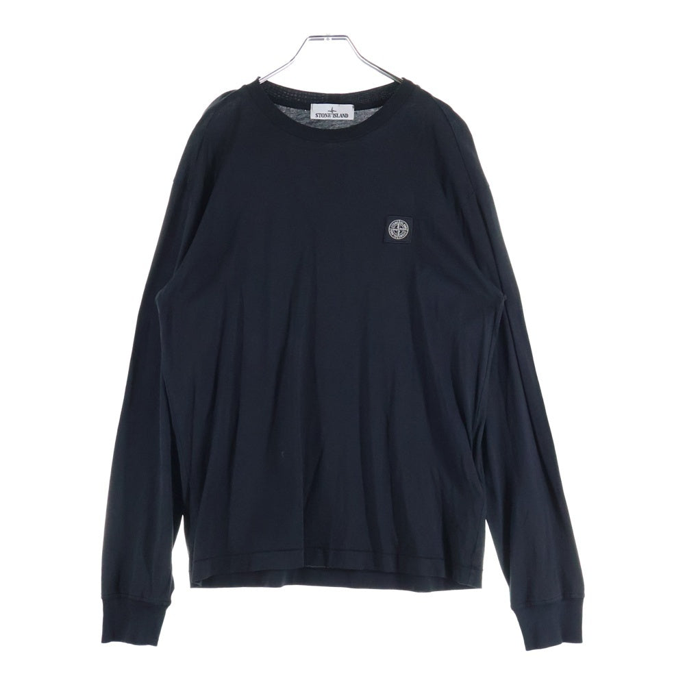 STONE ISLAND(ストーンアイランド) ロゴパッチ 長袖Tシャツ ロンT カットソー ブラック 101522713