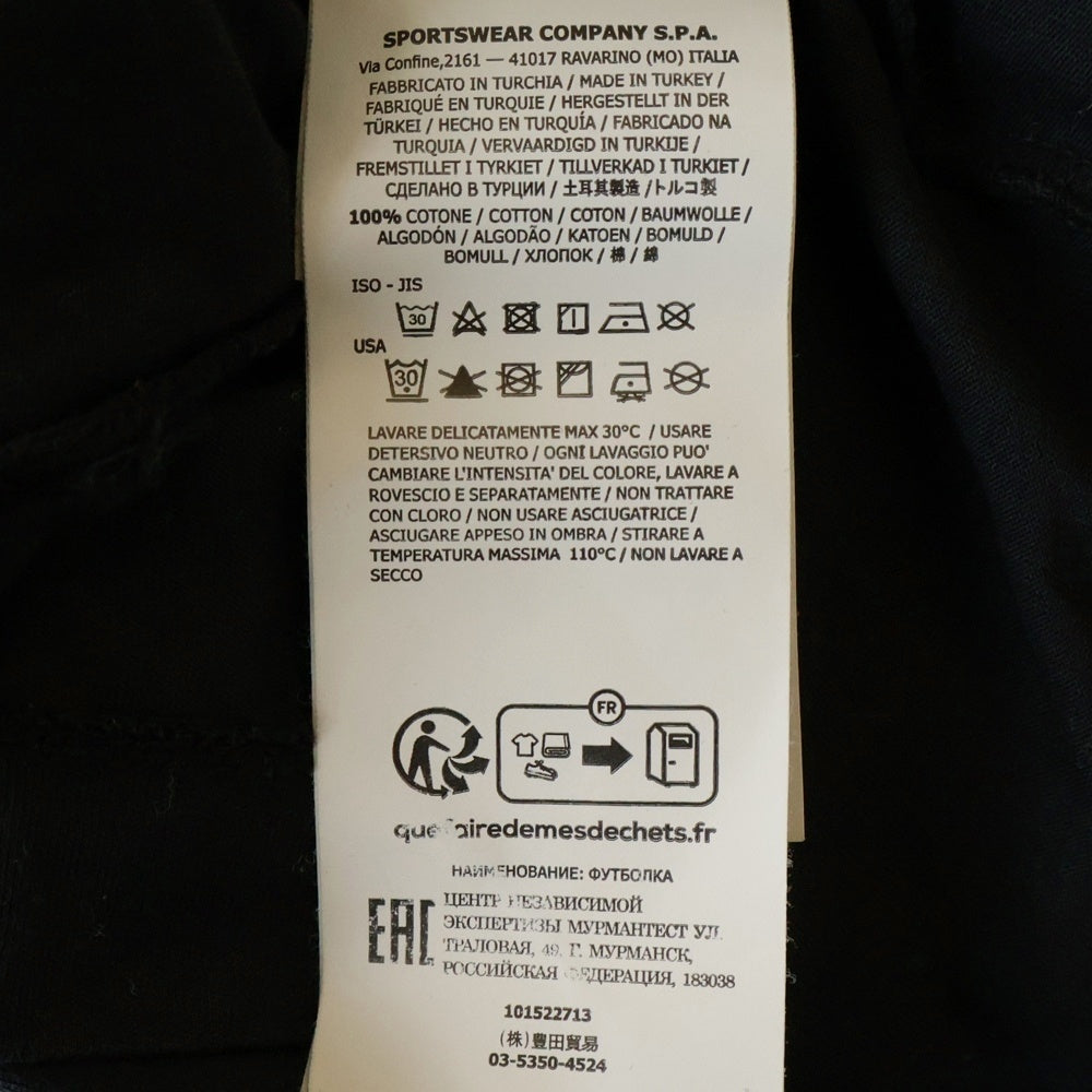 STONE ISLAND(ストーンアイランド) ロゴパッチ 長袖Tシャツ ロンT カットソー ブラック 101522713