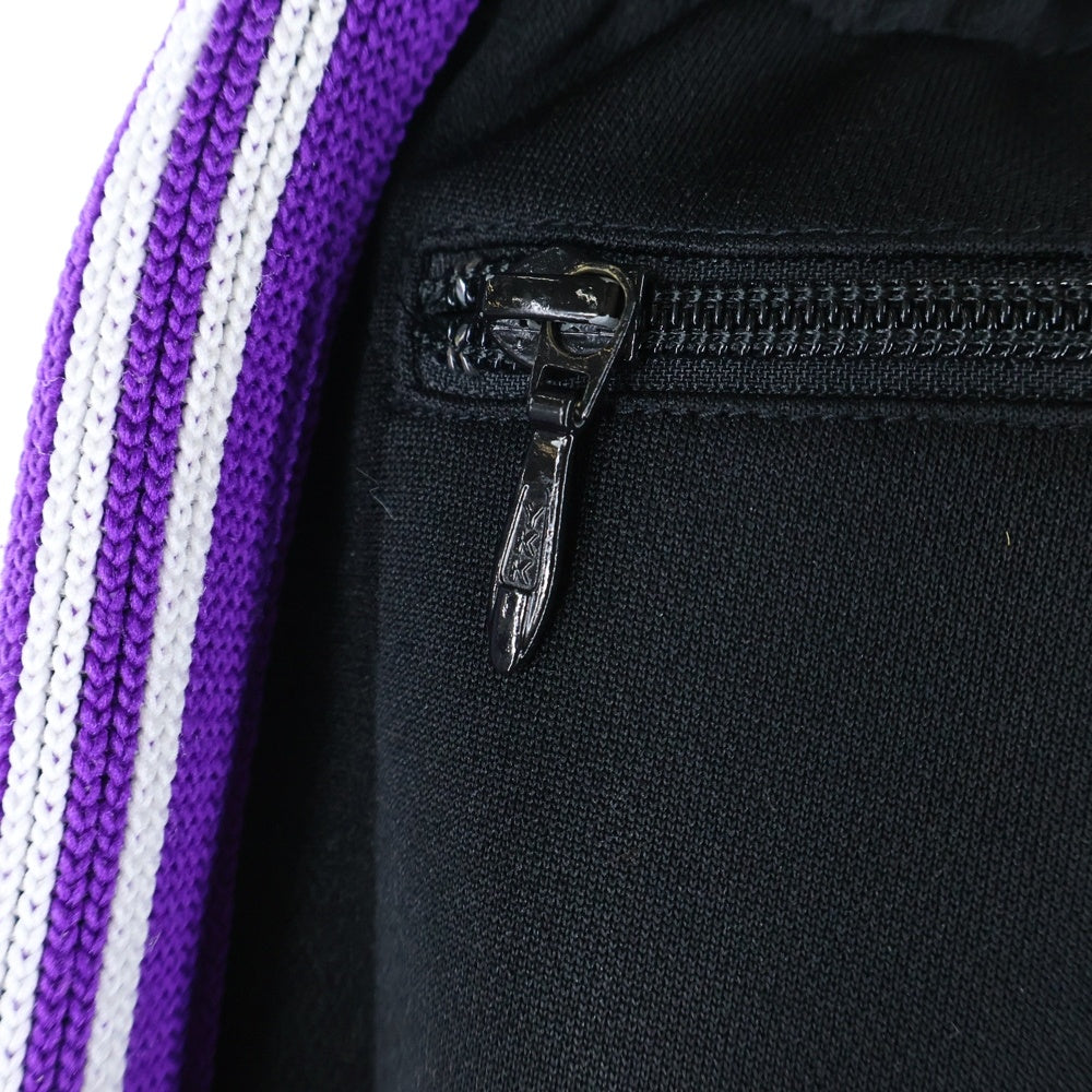 Needles(ニードルス) パピヨン刺繍 サイドライン トラックパンツ ブラック EJ341