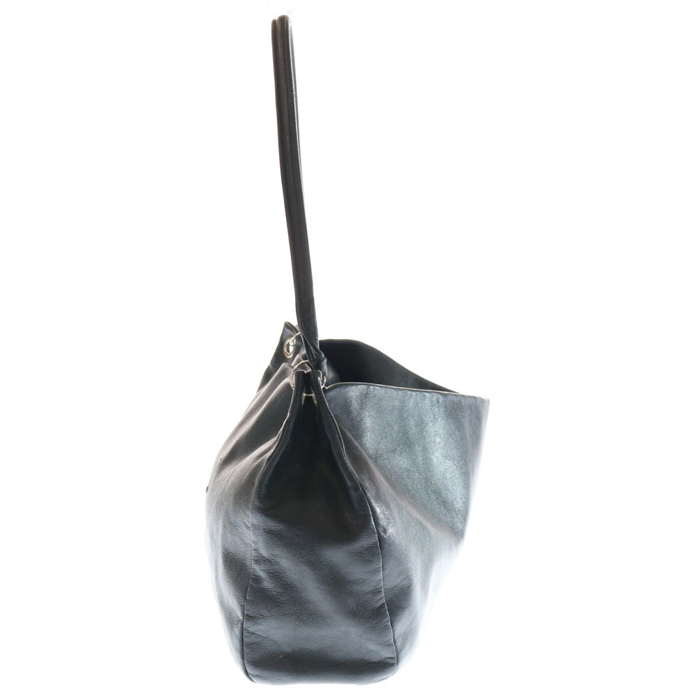 Martin Margiela 11(マルタンマルジェラ) 4ステッチ カウレザー ハンド ワンショルダーバッグ ブラック 56WG0027X8821