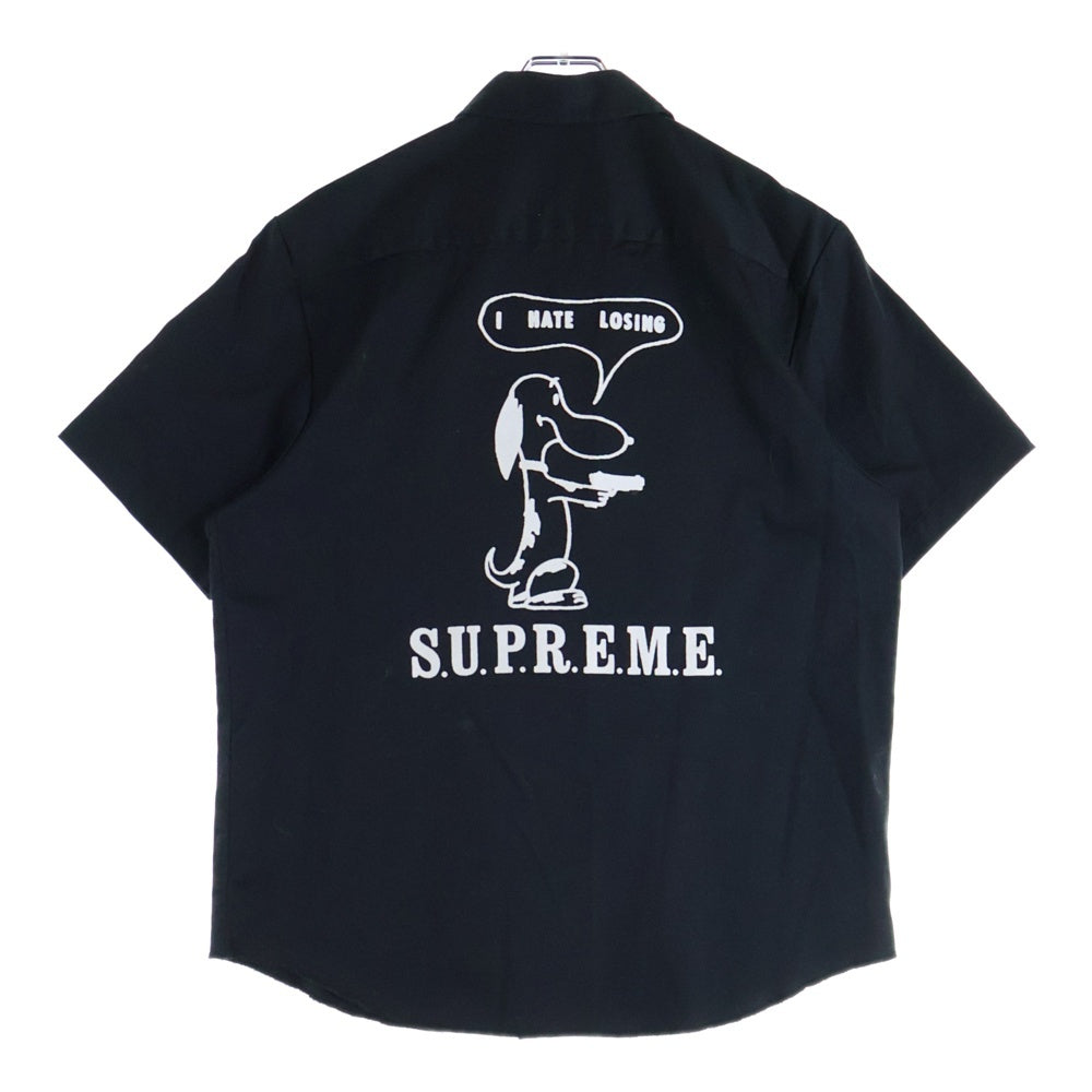 SUPREME(シュプリーム) 21SS Dog S/S Work Shirt ドッグ ワークシャツ 半袖シャツ ブラック
