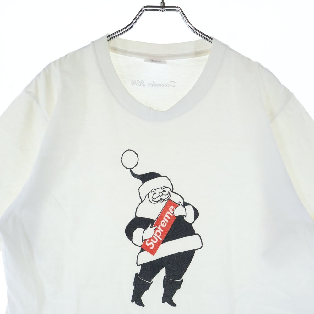 SUPREME(シュプリーム) 16AW Santa Tee サンタ 半袖Tシャツ カットソー ホワイト