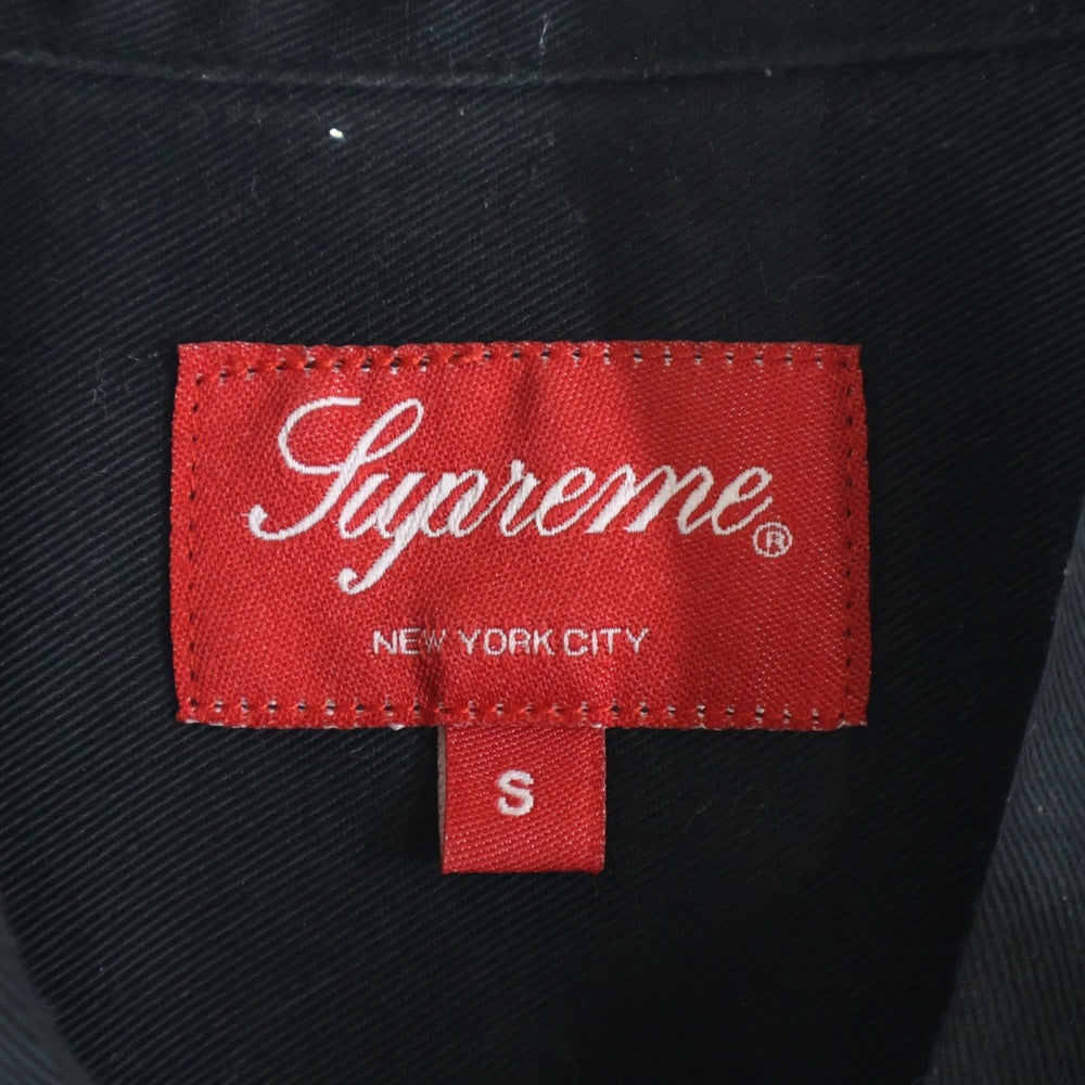 SUPREME(シュプリーム) 18AW Rose L/S Work Shirt ローズプリント ワークシャツ 長袖シャツ ブラック