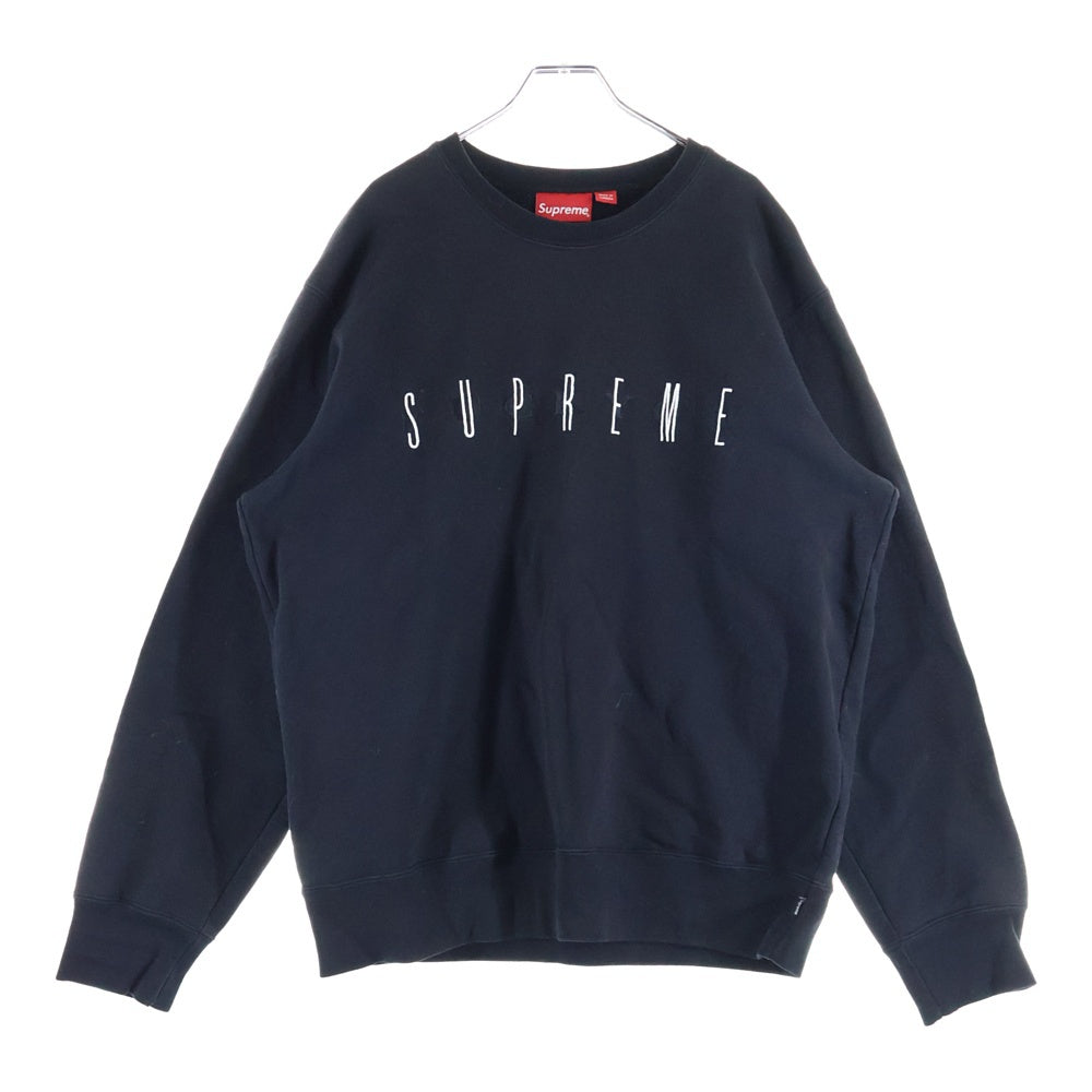 SUPREME(シュプリーム) 19AW Fuck You Crewneck フロント刺繍 クルーネックトレーナー スウェット ブラック