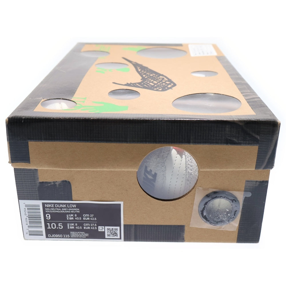 NIKE(ナイキ) ×OFF WHITE DUNK LOW The 50 Collection Lot 20 DJ0950-115 オフホワイト ダンクロー ローカットスニーカーシューズ グレー/グリーン US9/27.0cm
