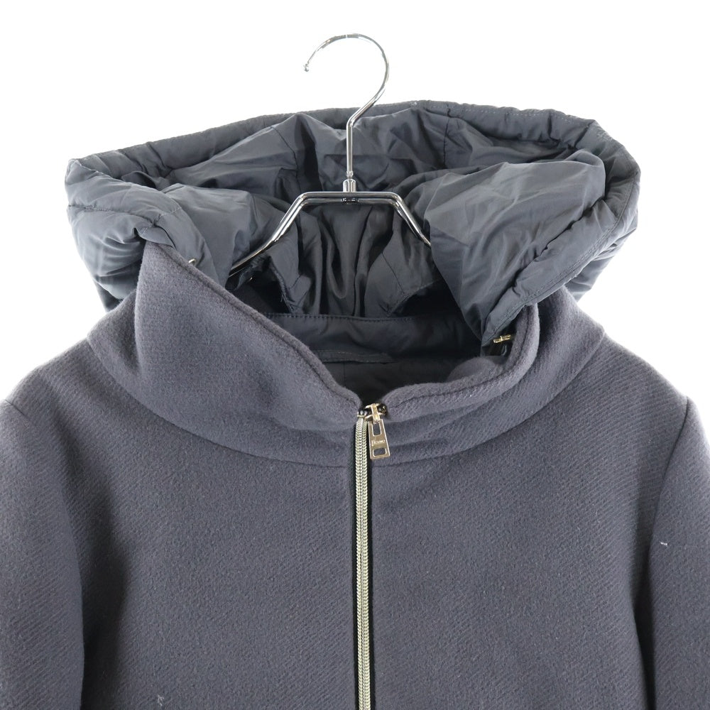 HERNO(ヘルノ) ウール レイヤードダウンコート ロングコート グレー 14452-13731-4