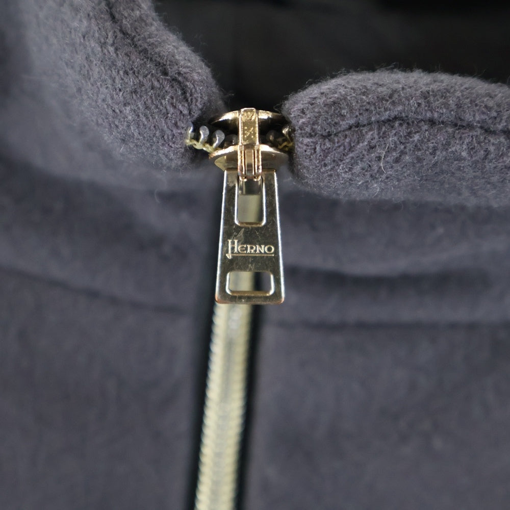 HERNO(ヘルノ) ウール レイヤードダウンコート ロングコート グレー 14452-13731-4