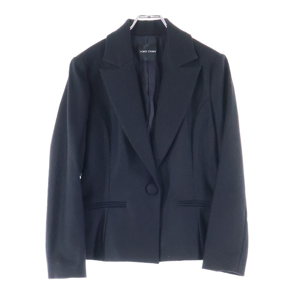 YOKO CHAN(ヨーコ チャン) ウール 1Bテーラード ジャケット ブラック YCJ-314-006
