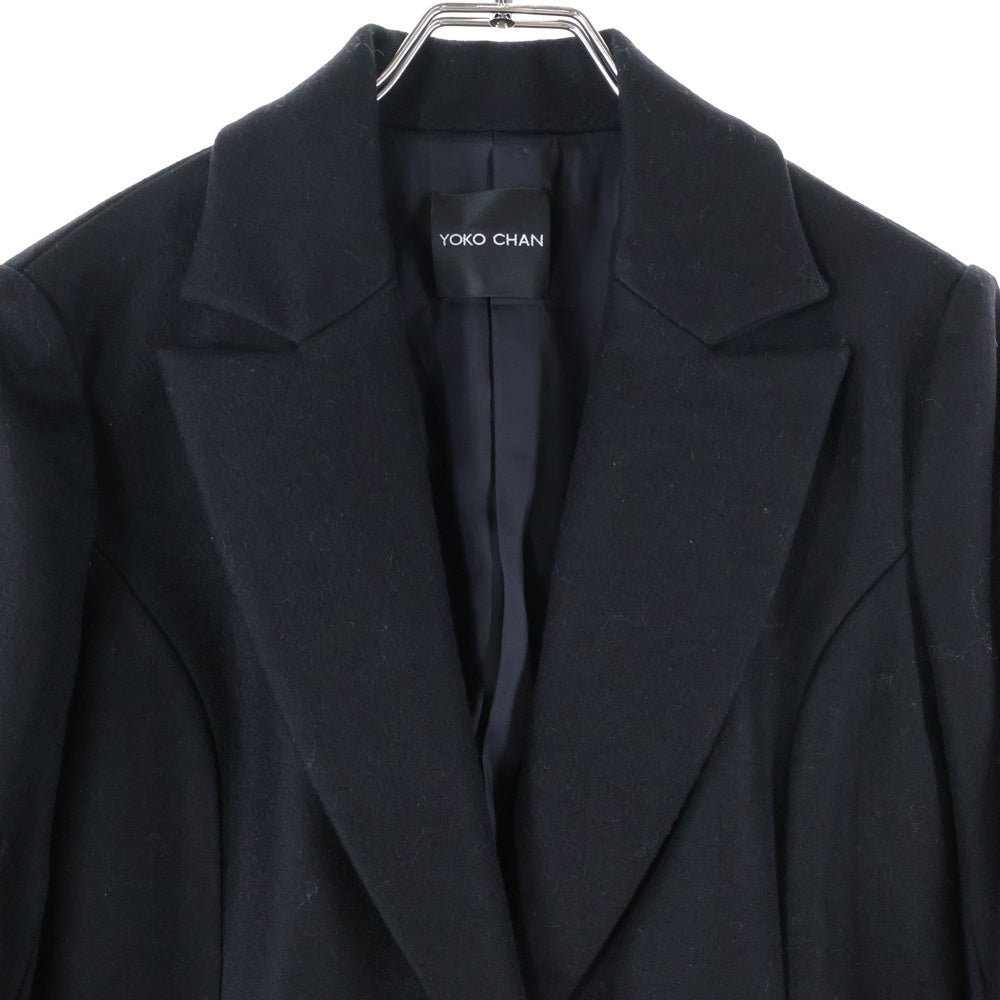 YOKO CHAN(ヨーコ チャン) ウール 1Bテーラード ジャケット ブラック YCJ-314-006