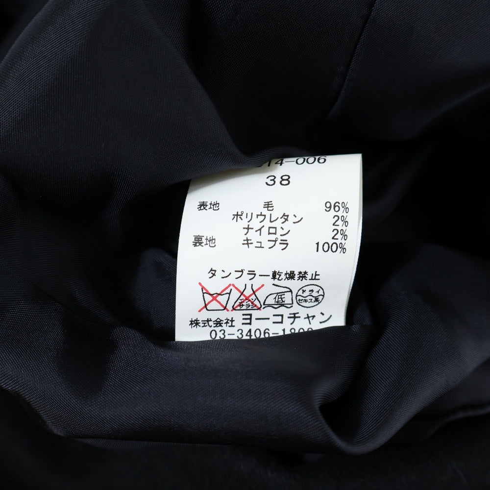 YOKO CHAN(ヨーコ チャン) ウール 1Bテーラード ジャケット ブラック YCJ-314-006