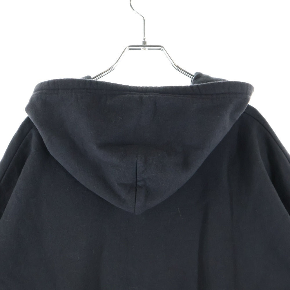 CHROME HEARTS(クロムハーツ) THRML HD ZIP 袖英字プリントジップアップパーカー フーディー ブラック